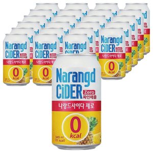 나랑드사이다 제로 파인애플 캔, 345ml, 24개 (9,600원) (무료)
