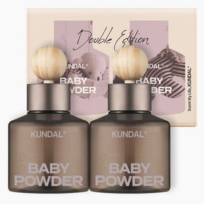 쿤달 퍼퓸 차량용 방향제 75ml 본품 2개 + 우드볼 스틱 2개 세트, 베이비파우더, 1세트 (8,990원)