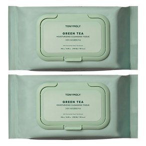 토니모리 그린티 수분 클렌징 티슈 세트, 100매입, 2개 (10,110원)