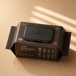 로얄플러스 75평량 엠보싱 물티슈 70매 10팩 (9,592원/무배)