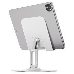 윌코 2단 높이조절 360도 회전식 태블릿 거치대, 화이트, 1개, WS-1 (8,510원)