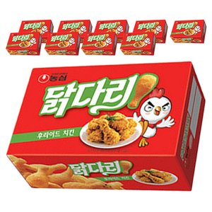 농심닭다리 후라이드 치킨맛, 66g, 10개 (9,350원) (무료)