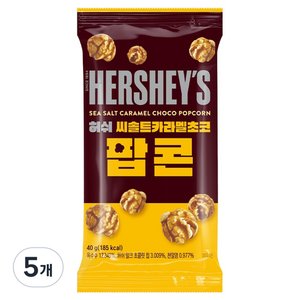 허쉬 씨솔트 카라멜 초코 팝콘, 40g, 5개 (4,000원)