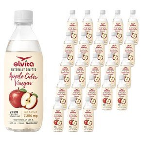 뉴트리디데이 엘비타 애플사이다비니거 스파클링 탄산음료, 24개, 500ml (16,510원)
