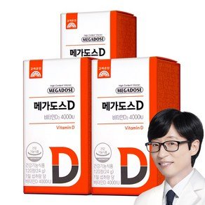 고려은단 메가도스 D 비타민D3 4000IU, 120정, 3개 (32,780원)