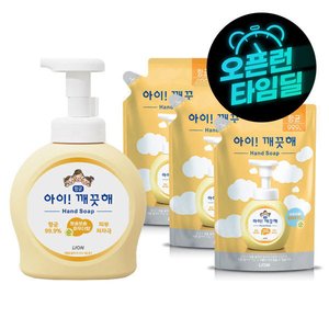 아이깨끗해 핸드워시 490ml 본품 1개+450ml 리필 3개(향 선택)(11,900원/무배)