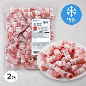 곰곰 돌돌말이 대패삼겹살 (냉동), 1.5kg, 2개 (20,480원) (무료)