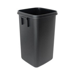 리빙앤트리 사각 오픈 휴지통 50L, 블랙 (11,120원)