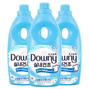 다우니 실내건조 초고농축 섬유유연제 코튼 & 프레시 비누, 1.05L, 3개 (16,490원)
