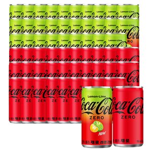 코카콜라 제로 190ml 30캔 + 코카콜라 제로 레몬라임 190ml 30캔 (25,710원) (무료)