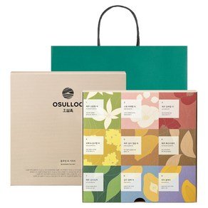 오설록 블루밍 티 기프트, 티백 9종 + 쇼핑백, 1세트 (26,470원)