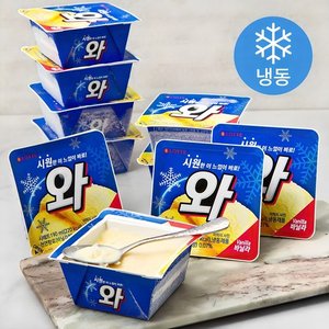 롯데제과 와 아이스크림 (냉동) 190ml x16개 (카드할인) (12,650원) (프레시1.5만이상무)