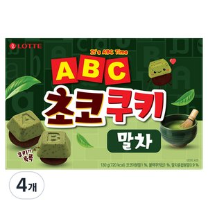 롯데웰푸드 ABC 초코쿠키 말차, 130g, 4개 (7,270원)