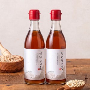 100% 저온압착 통참깨 천년참기름 350ml 2병 (12,800원/무료)