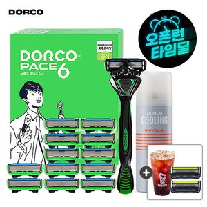도루코 페이스6 면도기 풀셋 +날 총 15입+메가티콘 ibk나사카용 (21,710원/무료)