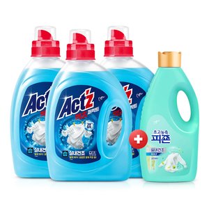 액츠 퍼펙트 실내건조 세탁세제 2.7L 3개 + 피죤 클린데이 2L 1개 (26,500원) (무료)