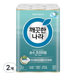 깨끗한나라 3겹 순수 프리미엄 더클래스 화장지 (21,450원)