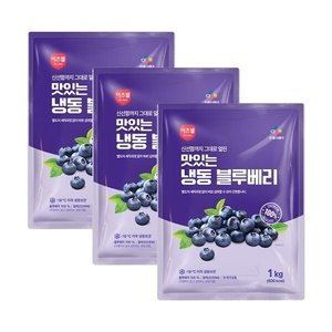 CJ프레시웨이 이츠웰 냉동블루베리 1kg x 3개 (BC 삼성 24,320원/무료)