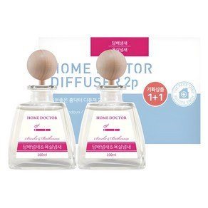 더허브샵 기분좋은 홈닥터 디퓨저, 담배냄새&욕실냄새, 100ml, 2개 (12,160원)