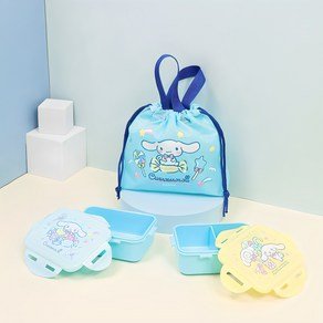 릴팡 아동용 시나모롤 콤팩트 2단도시락 파우치 세트, 혼합색상, 1세트 (9,980원)