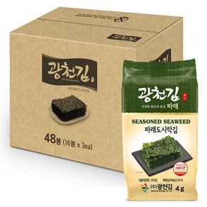 광천김 파래 도시락김, 4g, 48개 (15,900원)