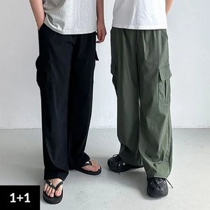 1+1남녀공용 냉장고 카고바지 쿨링 와이드팬츠 (26,410원/무료)