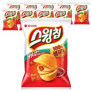 오리온 스윙칩 볶음고추장맛, 110g, 10개 (14,570원)