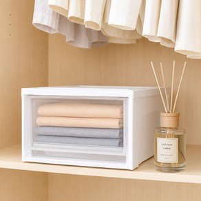 아이리스 국내 제조 BC 시스템 수납박스 BC-450, 클리어, 35 x 45 x 23.5 cm, 1개 (10,700원)