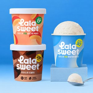라라스윗 파인트 아이스크림, 474ml, 초코 2개 + 복숭아 2개 + 요거트 2개, 6개 (26,900원/무료) 광고