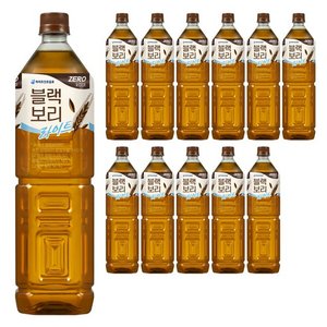 하이트진로 블랙보리 라이트 제로칼로리, 1.5L, 12개 (13,510원) (와우무배)