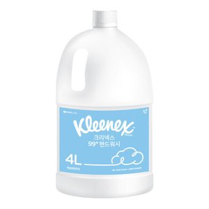 크리넥스 99+ 핸드워시 거품형 대용량 4L 허브파우더향 (12,010원/무료)