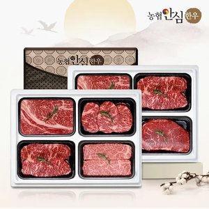 농협안심한우 선물세트 구이2호 1등급 1.2kg (롯데멤버스 105,000원/무료)