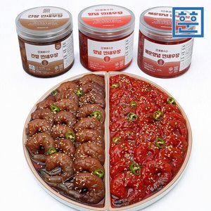 간장 양념 매운양념 깐새우장 300g 3통 (20,890원/무료)