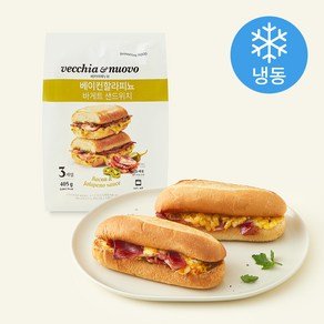 베키아에누보 베이컨 할라피뇨 바게트 샌드위치 (냉동), 135g, 1개, 3개입 (13,480원)