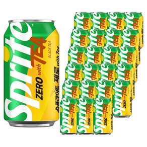 스프라이트 제로 사이다 with TEA, 24개, 350ml (14,630원)