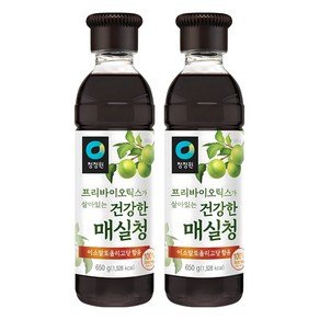 대상 청정원 건강한 매실청, 650g, 2개 (7,590원)