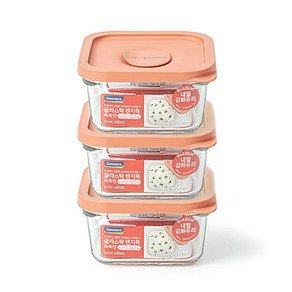 글라스락 렌지쿡 촉촉한 햇밥용기 정사각, 무드브릭, 1세트 (12,990원)