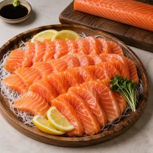 노르웨이산 생연어 몸뱃살 1kg 슈페리얼등급 (35,910원) (무배)
