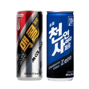 천연사이다 제로 250mL 30캔 (11,900원/무료)