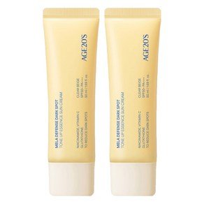 에이지투웨니스 멜라 디펜스 기미 톤업 에센스 선크림 SPF50+ PA++++, 2개, 50ml (13,900원)