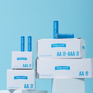 이너홈 건전지 알카라인 AA 40입(10,470원/무료배송)