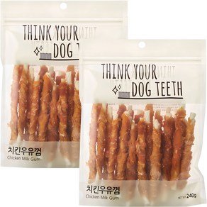 띵크유어도그티 강아지 딩고껌 스틱형 24P, 치킨, 240g, 2개 (10,900원)
