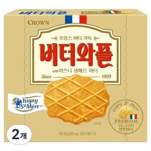 버터와플 이즈니, 2개, 158g (7,380원)