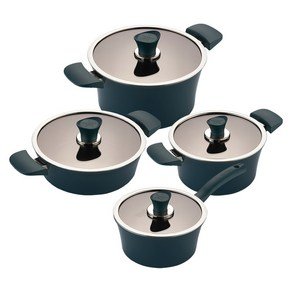 해피콜 인덕션 이든 냄비세트 4종, 스투키그린, 편수냄비 18 cm + 양수냄비 20 cm + 전골냄비 24 cm + 곰솥냄비 24 cm, 4개 (118,900원)