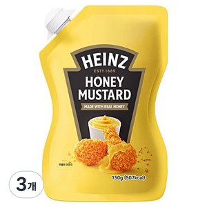 하인즈 허니 머스타드, 150g, 3개 (3,270원)