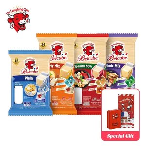 래핑카우 4종 4팩 플레인 15+3종 총 87 큐브 (18,940원/무료)