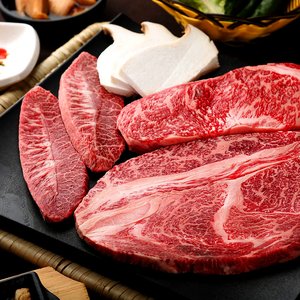1++투뿔 한우 모듬 구이용 특수부위 팩당 200g (7,900원~/3,500원)