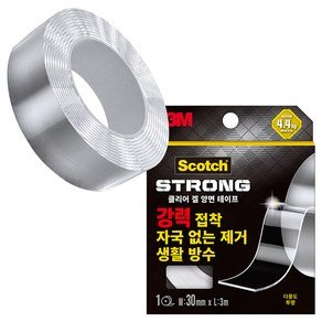 스카치 클리어 겔 양면테이프 30mm x 3m, 투명, 1개 (8,810원)