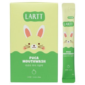 라르트 충치예방 푸카 어린이가글 일회용 스틱 사과향 30p, 1개, 330ml (12,660원)