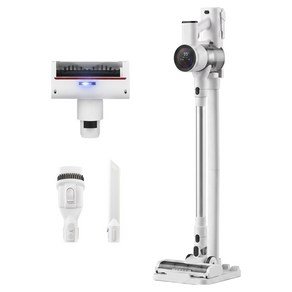 홈리아 BLDC 무선 청소기 + UV C 살균 침구 브러시 + 자동 충전거치대 세트, 화이트, 220BL-PRO (99,000원)